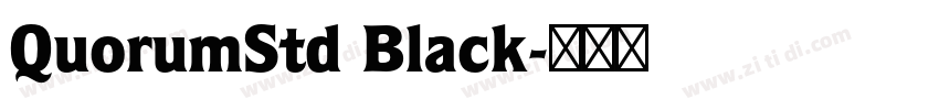QuorumStd Black字体转换